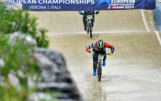 Manuel De Vecchi taglia per primo il traguardo ed è campione europeo di Bmx