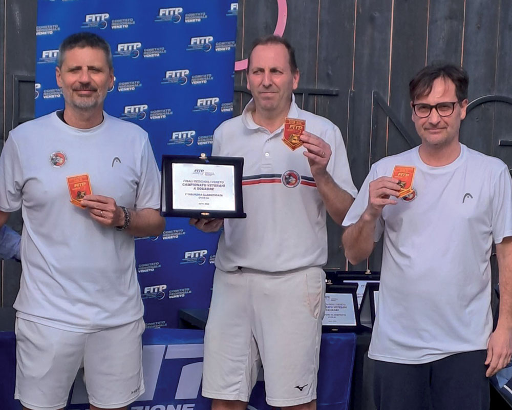 I campioni regionali Over 50 del Tennis San Giovanni Lupatoto