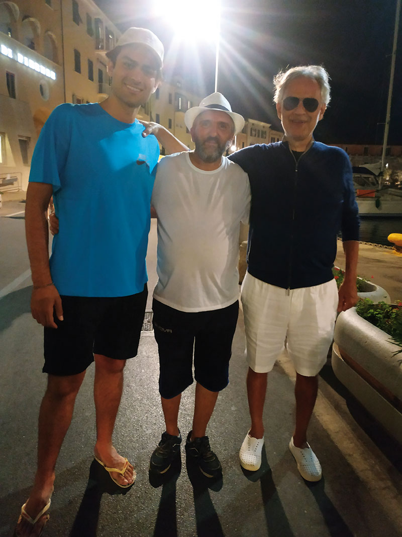 Claudio-larrotino-con-Bocelli Claudio l'arrotino con Andrea Bocelli