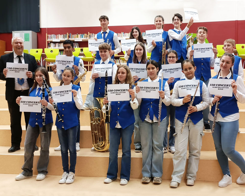 La Marconi Cotton Band a quota 150 concerti