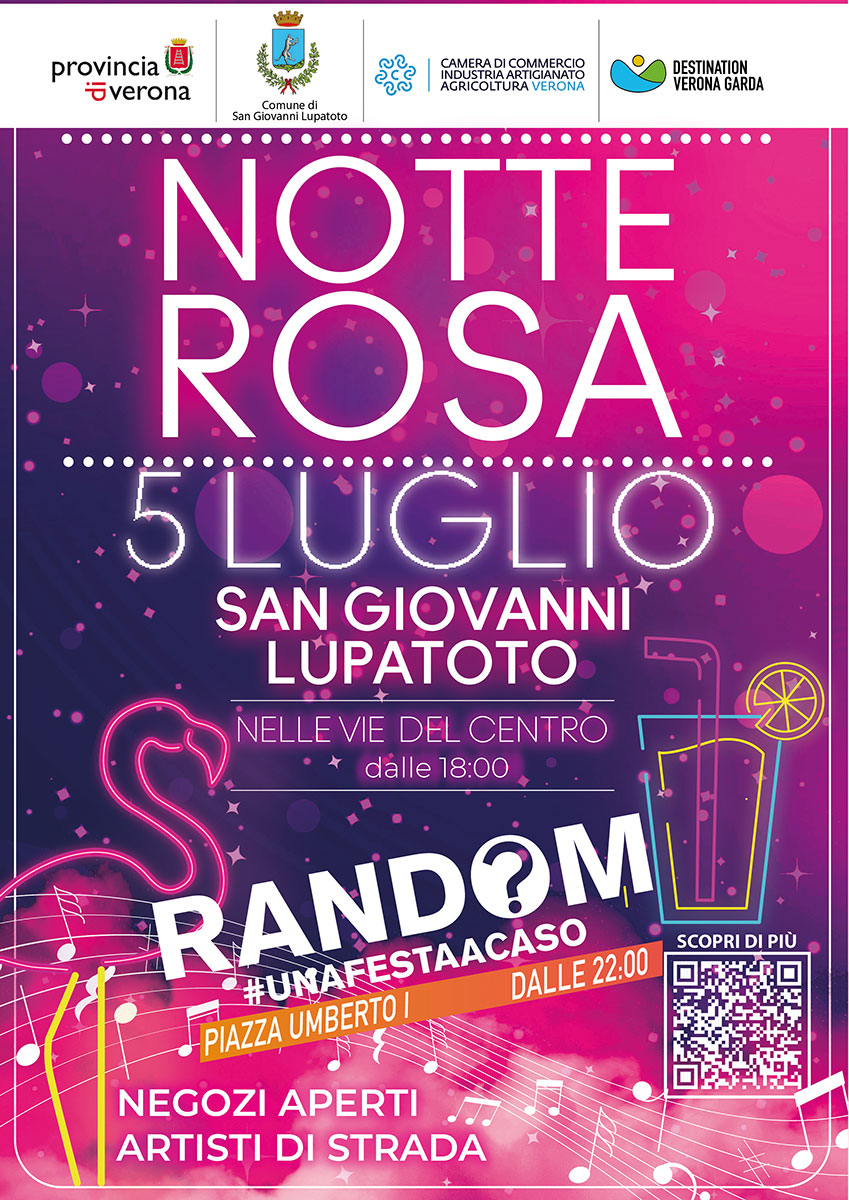 Notte-Rosa-luglio-2025 Sabato 5 luglio, Notte Rosa a San Giovanni Lupatoto