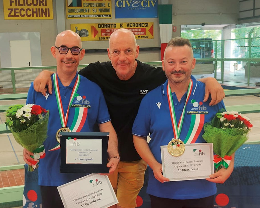 Il lupatotino Daniele Alessi campione italiano di bocce