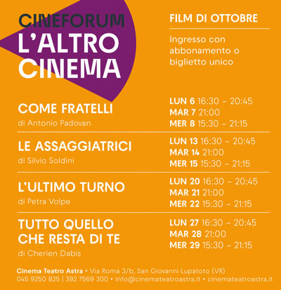 Cineforum Teatro Astra San Giovanni Lupatoto