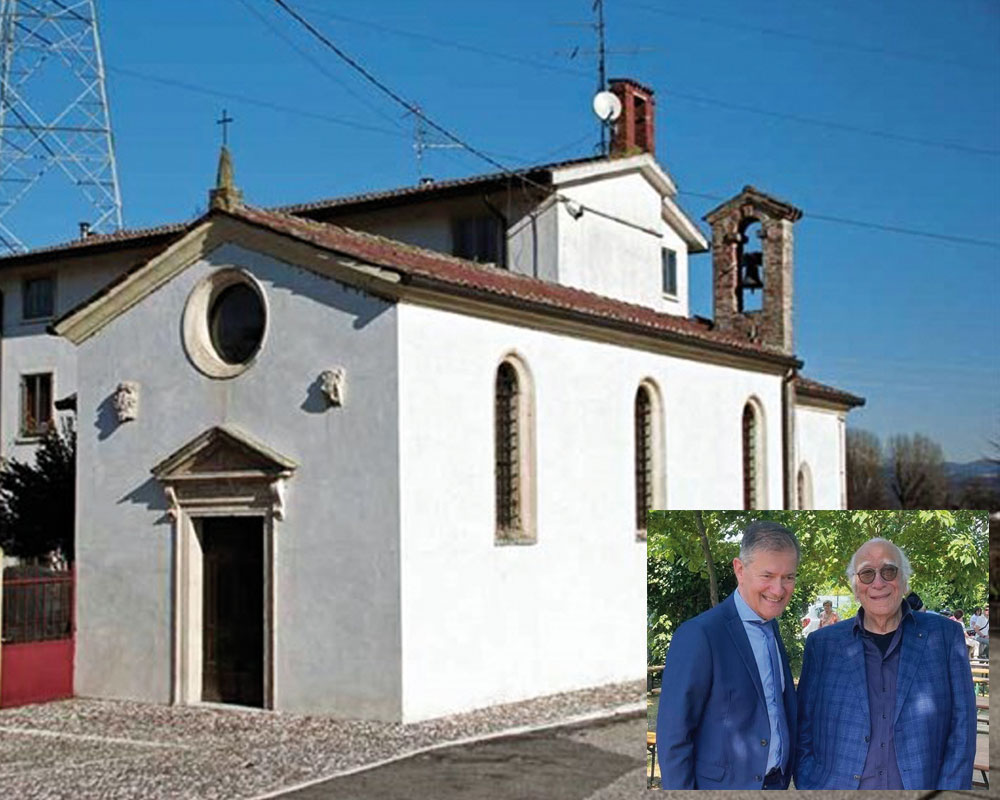 Giovanni Rana finanzia il restauro della chiesetta di Sorio