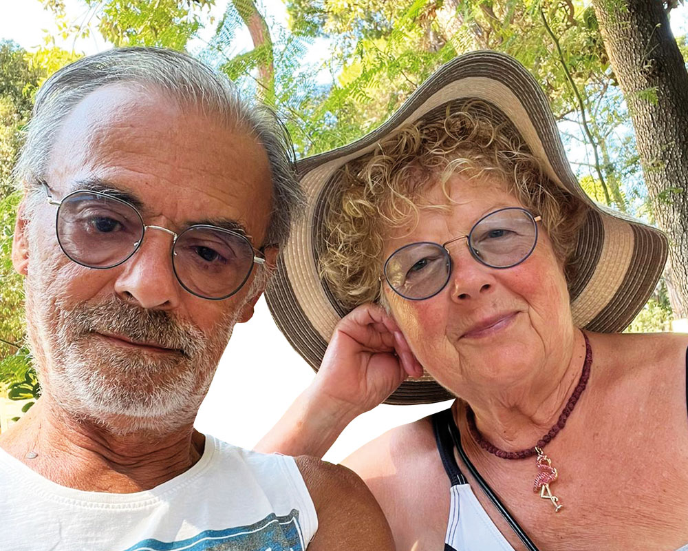 Nadia Bonafini insieme al marito Franco Piola