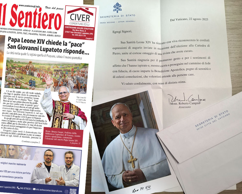 Benedizione del Santo Padre Leone XIV ai lettori de Il Sentiero