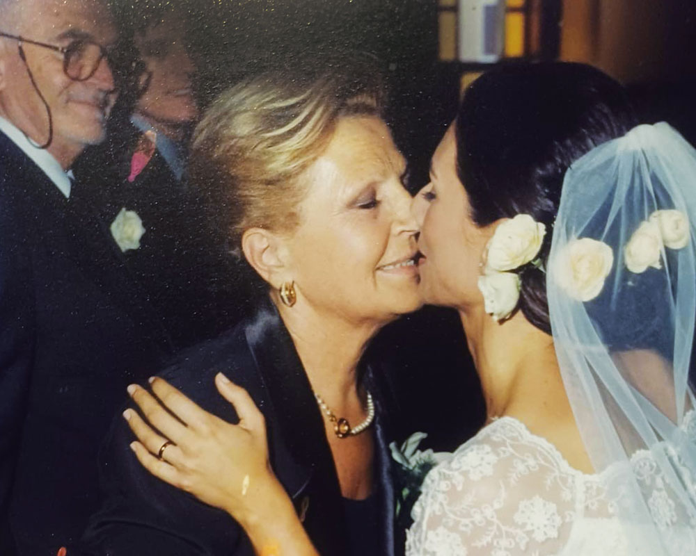 Adelia Bertoli Menin, al matrimonio della figlia Arabella
