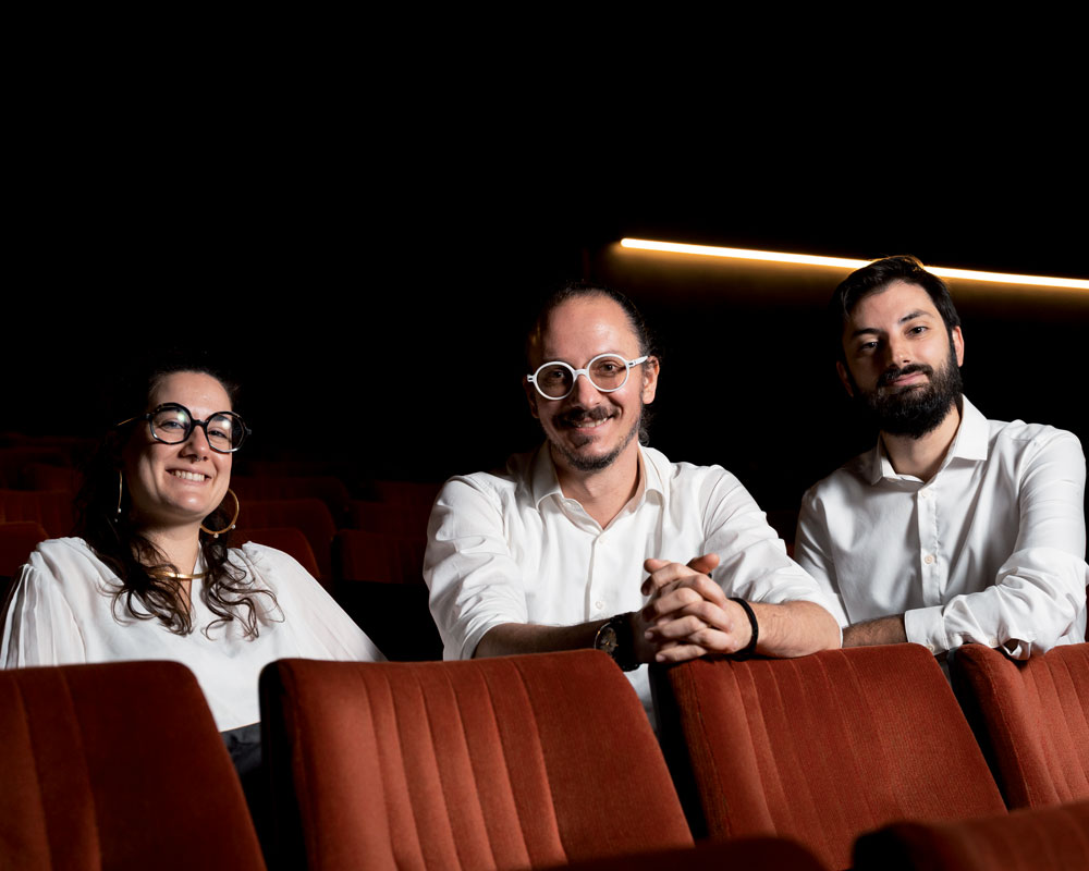 Altri Posti in Piedi, San Giovanni Lupatoto. Da sinistra, Noemi Valentini, Marco Pomari e Davide Colombini