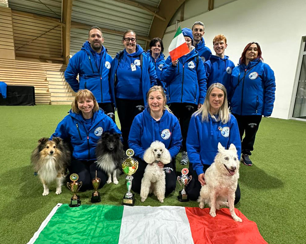 La-Nazionale-Italiana-di-Treibball-a-Praga La Nazionale Italiana di treibball brilla all'Europeo di Praga