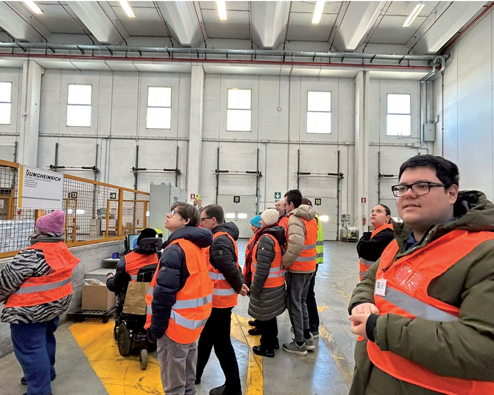 La Ginestra in visita al magazzino dell'Eurospin di San Martino Buon Albergo