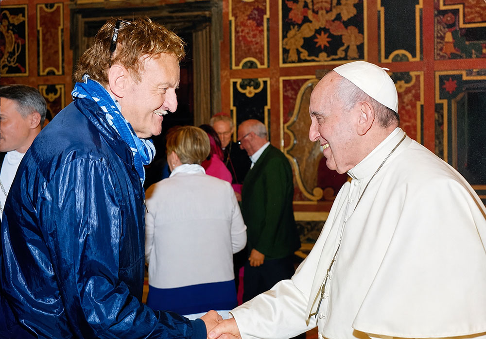 Giorgio-Guarnieri-con-Papa-Francesco Giorgio Guarnieri e papa Francesco
